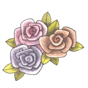 Graphitintbloemen
